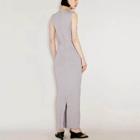 Ssense Entire Studios Sleeveless Maxi Dress XS/S Grey - Picture 4 of 12